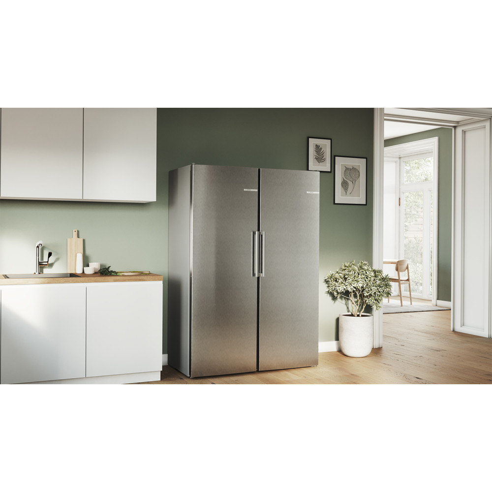 Kyl- och Fryspaket Bosch Serie 4 KSV33VLEP + GSN33VLEP 176 cm Rostfri Look