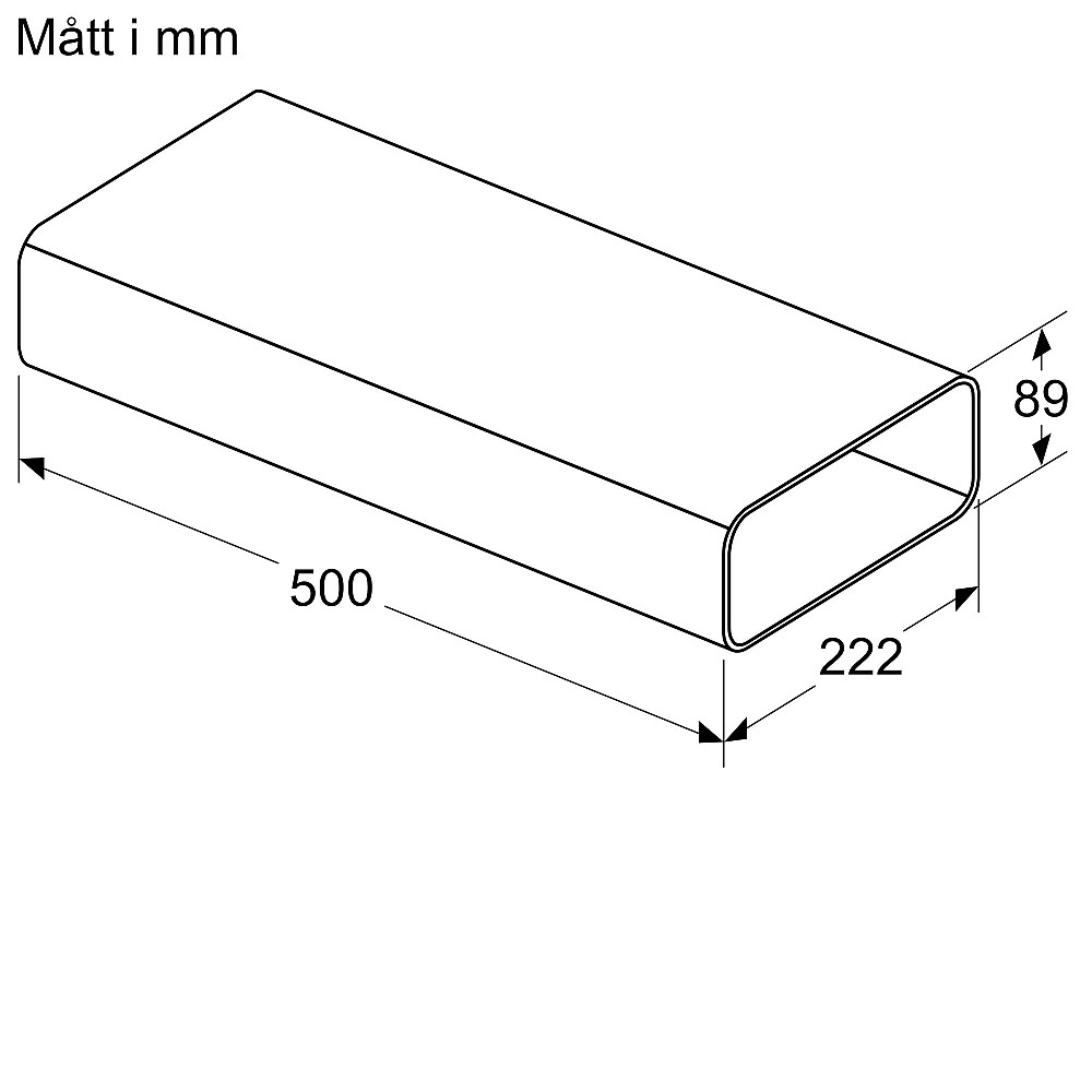 Installationsset Bosch B1ZZ9VEDU0 för Kanalventilation