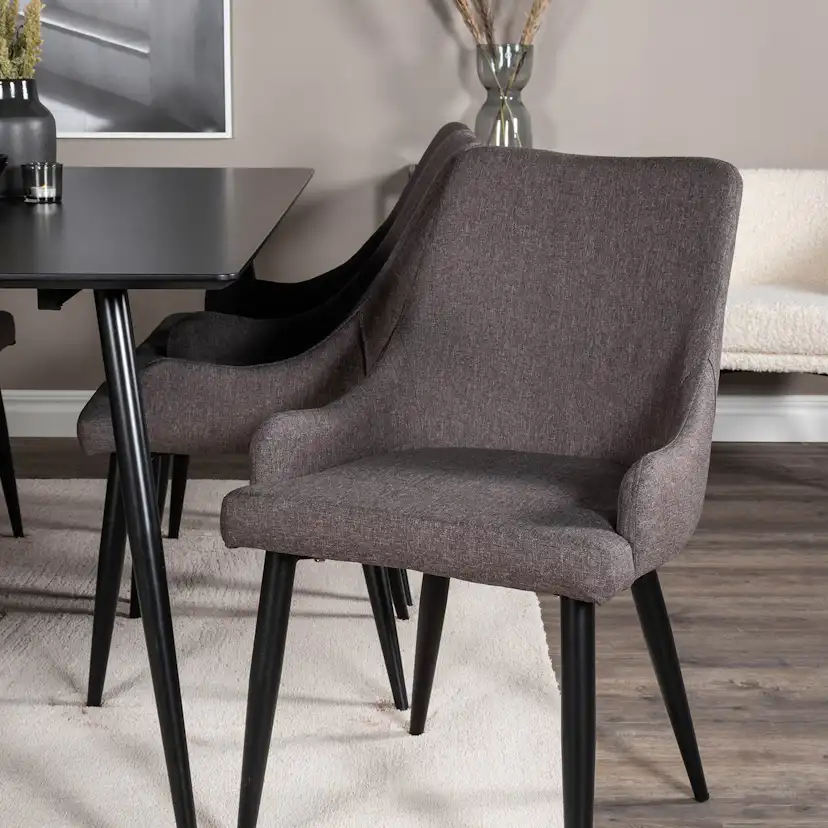 Matgrupp Venture Home Silvia med 6 Plake Stolar