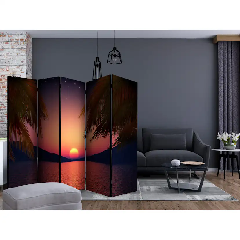 Rumsavdelare Skärmvägg Arkiio Romantic Evening on the Beach II 225x172 cm