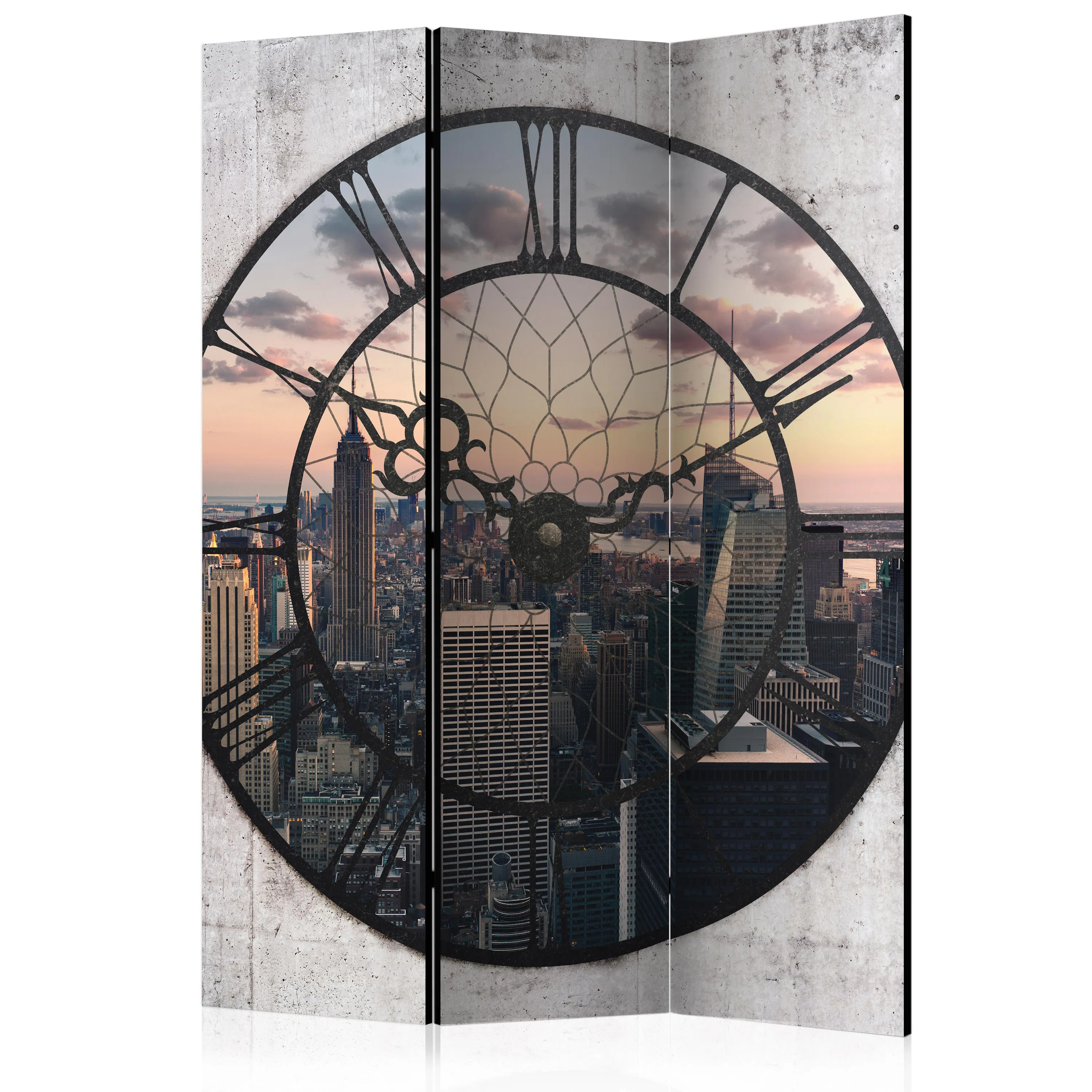 Rumsavdelare Skärmvägg Arkiio NYC Time Zone 135x172 cm