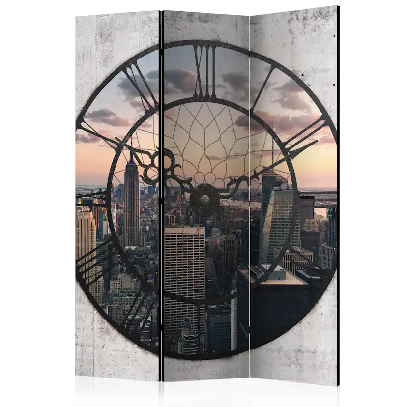 Rumsavdelare Skärmvägg Arkiio NYC Time Zone 135x172 cm