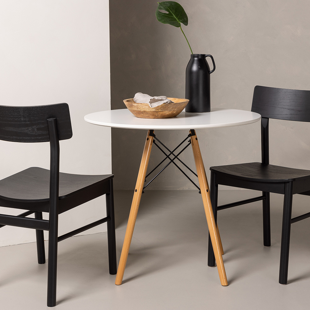 Matgrupp Venture Home Danburi Ø 60 cm med 2 Montros Stolar
