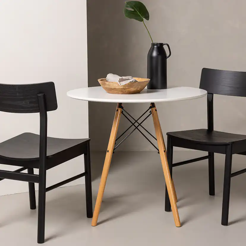 Matgrupp Venture Home Danburi Ø 60 cm med 2 Montros Stolar