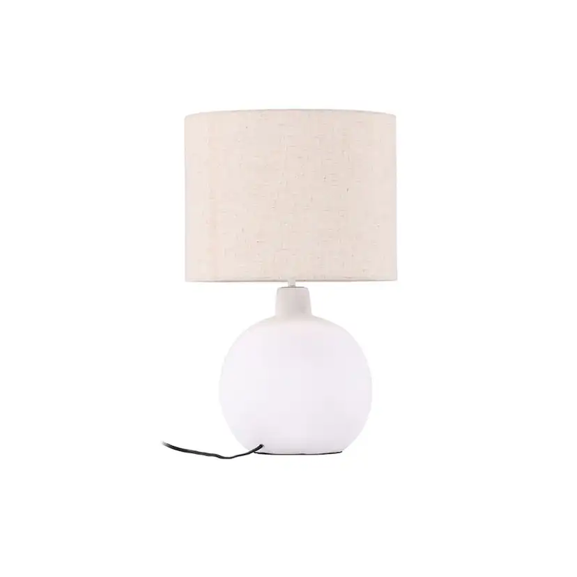 Torcello Table Lamp - Offwhite / Beige Ceramic/linen Beige/Vit