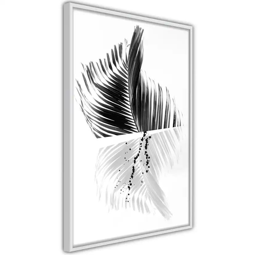 Poster Artgeist Affisch Black And White Palm