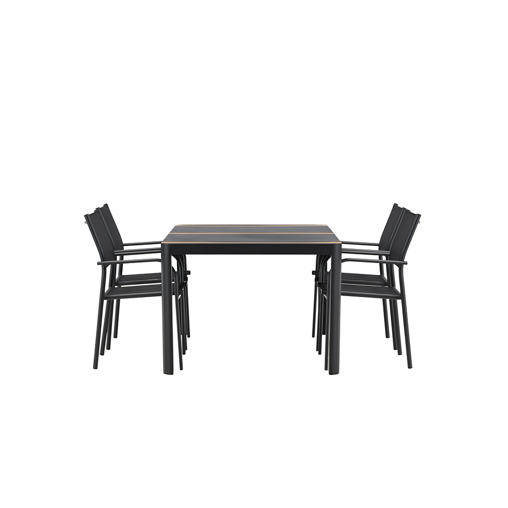 Matgrupp Venture Home Togo med 4 Santorini Stolar