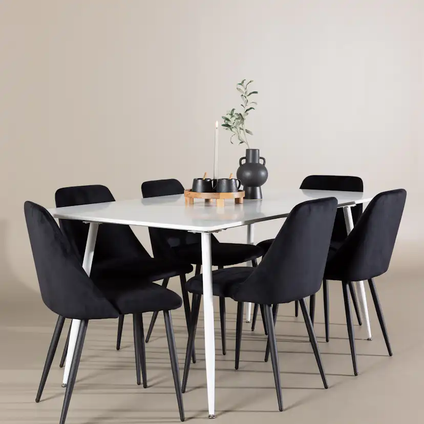 Matgrupp Venture Home Silar 180 med 6 st Night Stolar
