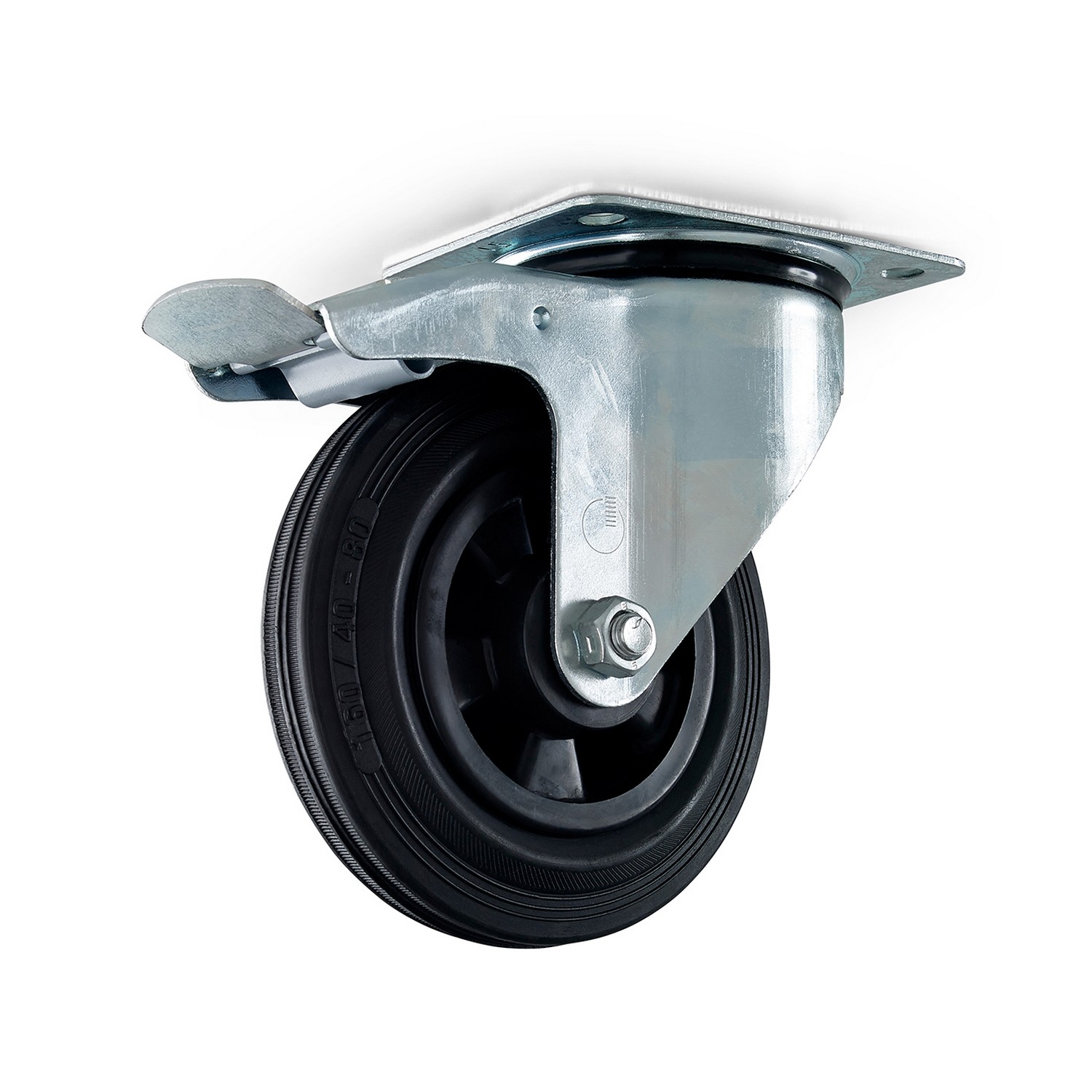 Containerhjul Habo 5816 med Broms 160 mm