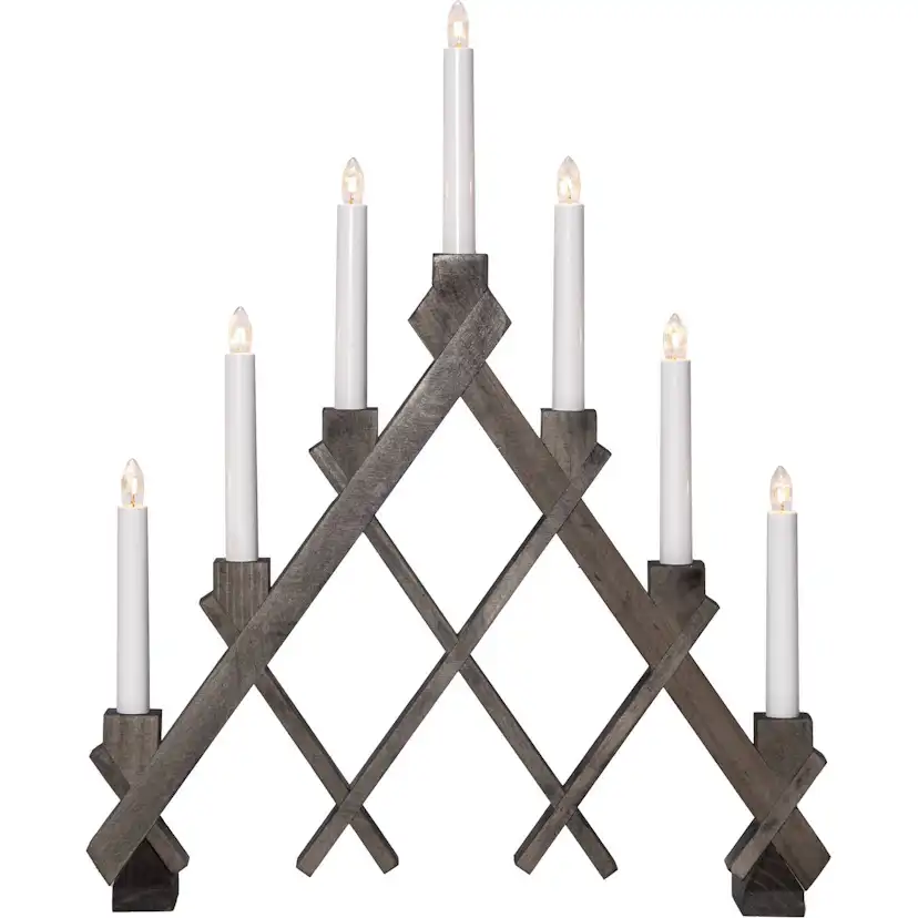 Adventsljusstake Star Trading Rut 7 Ljus
