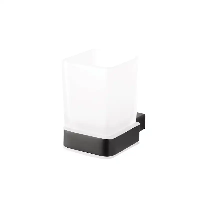 Tandborstglas Bemeta Nero Glas/Svart