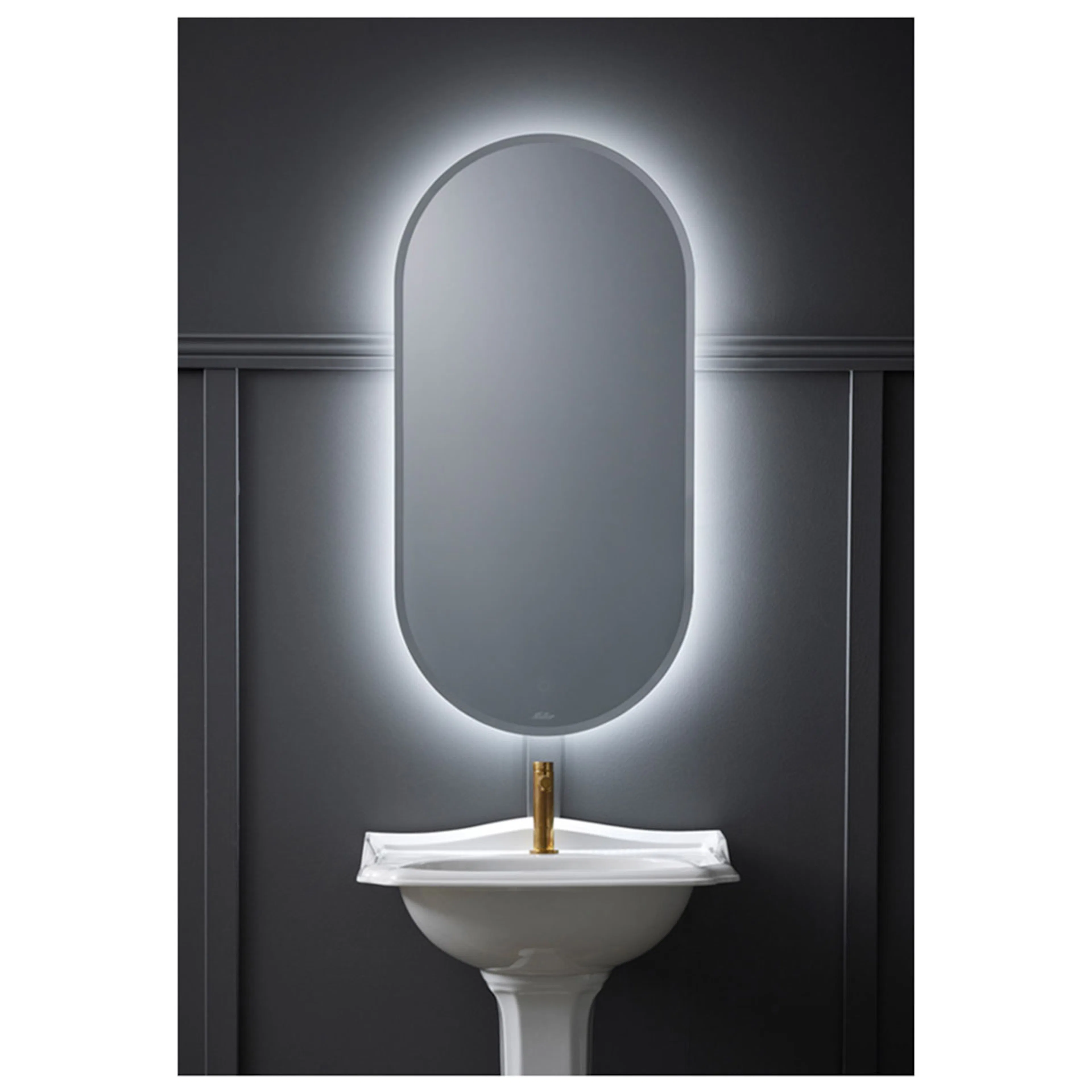 Spegel Ambient TOUCH Oval 50x100 Classic 500x1000 mm