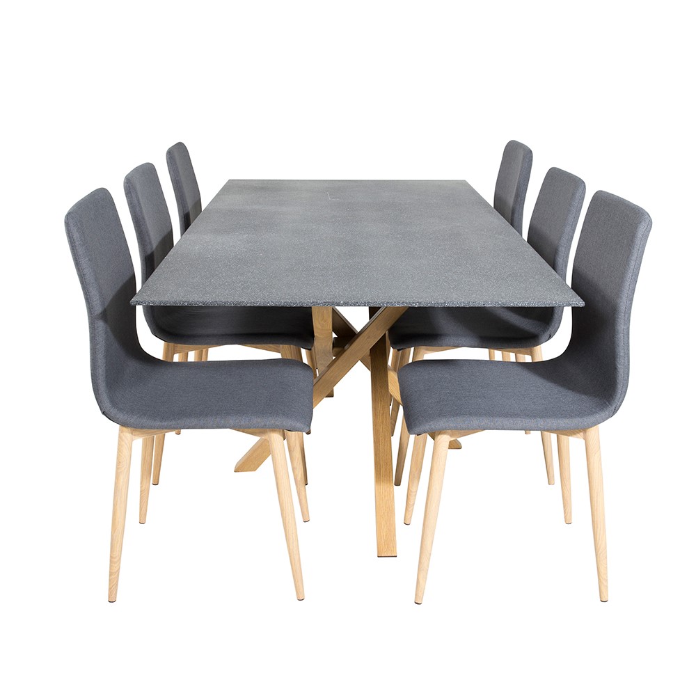 Matgrupp Venture Home Piata med 6 Walter Stolar Polyestertyg