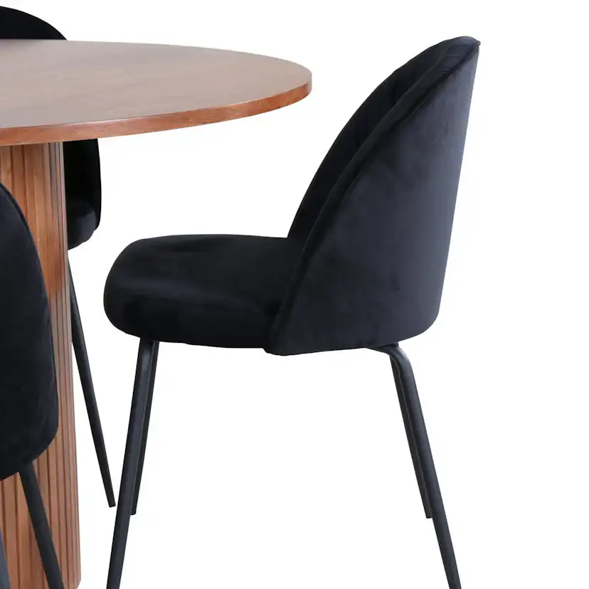 Matgrupp Venture Home med Bianca Matbord och 4 Wrigley Matstolar