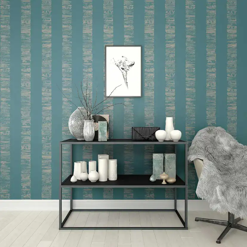 Tapet Boutique Randig Metallic Effekt 104268