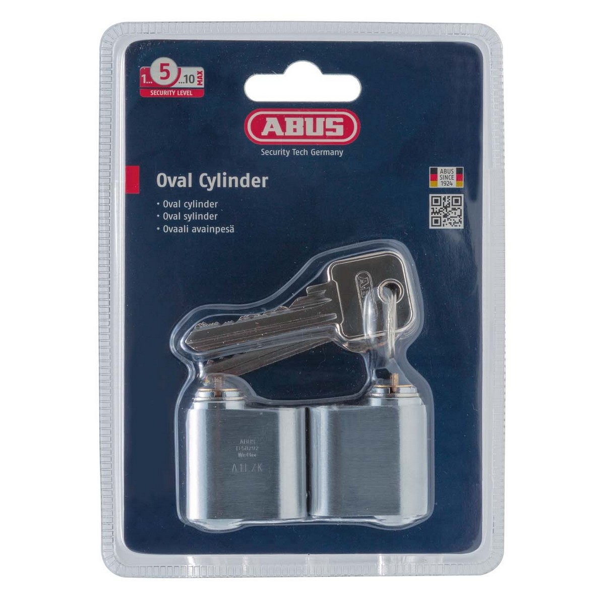 Cylinder Abus Oval Nickel