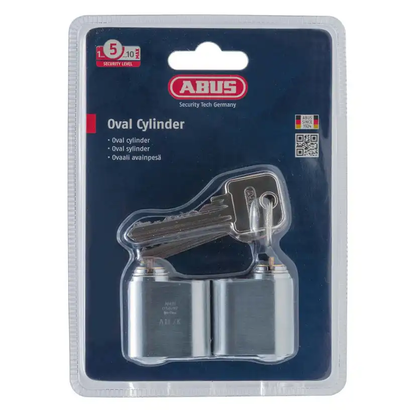 Cylinder Abus Oval Nickel