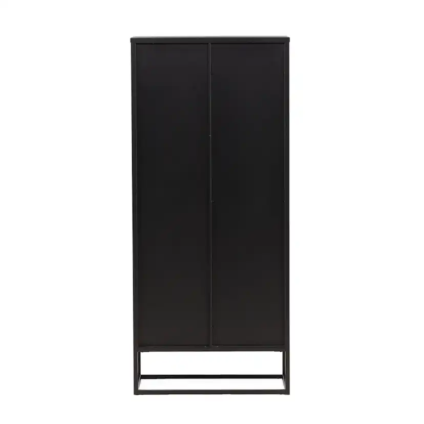 Vitrinskåp Venture Home Garis Svart Stål 160cm