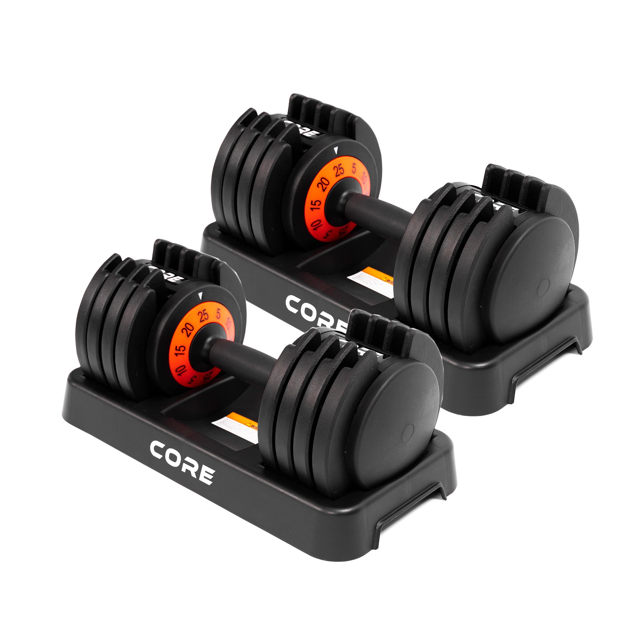2 x hantlar Core 50 kg justerbar