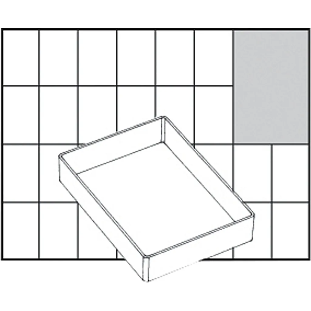 Lådinsats Raaco Nr. A71 Low H24 mm Stl 109x79 mm 1 St