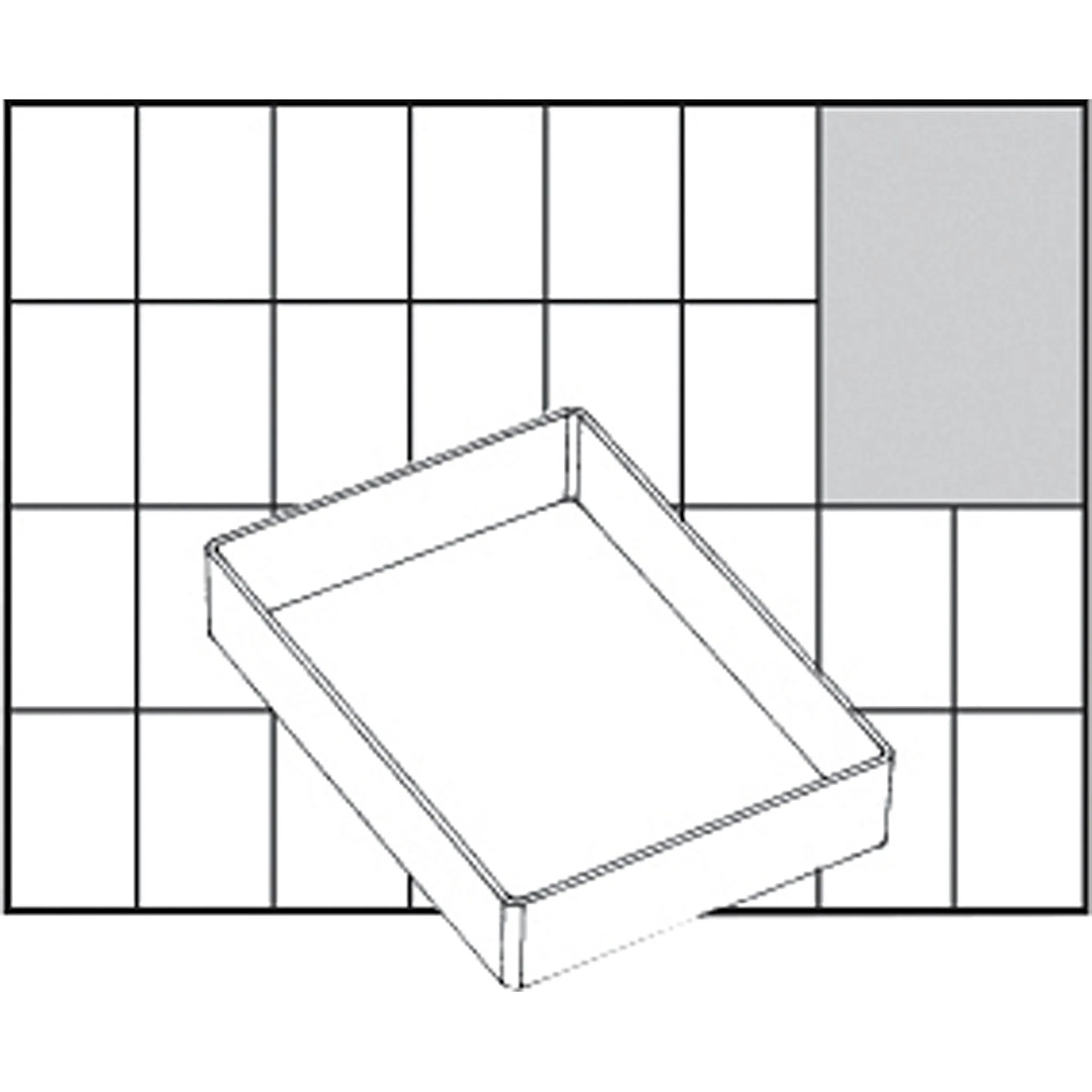 Lådinsats Raaco Nr. A71 Low H24 mm Stl 109x79 mm 1 St