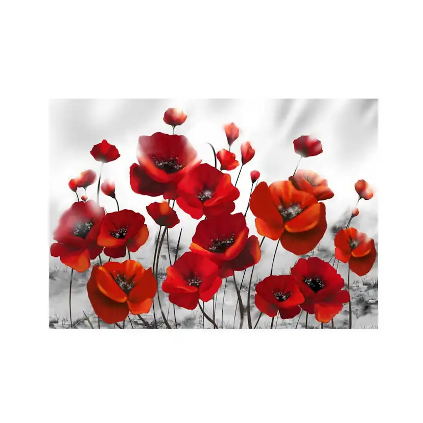 Fototapet Arkiio Självhäftande Poppies In The Moonlight