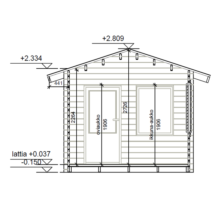 Friggebod LP Garden V-M (10m2)