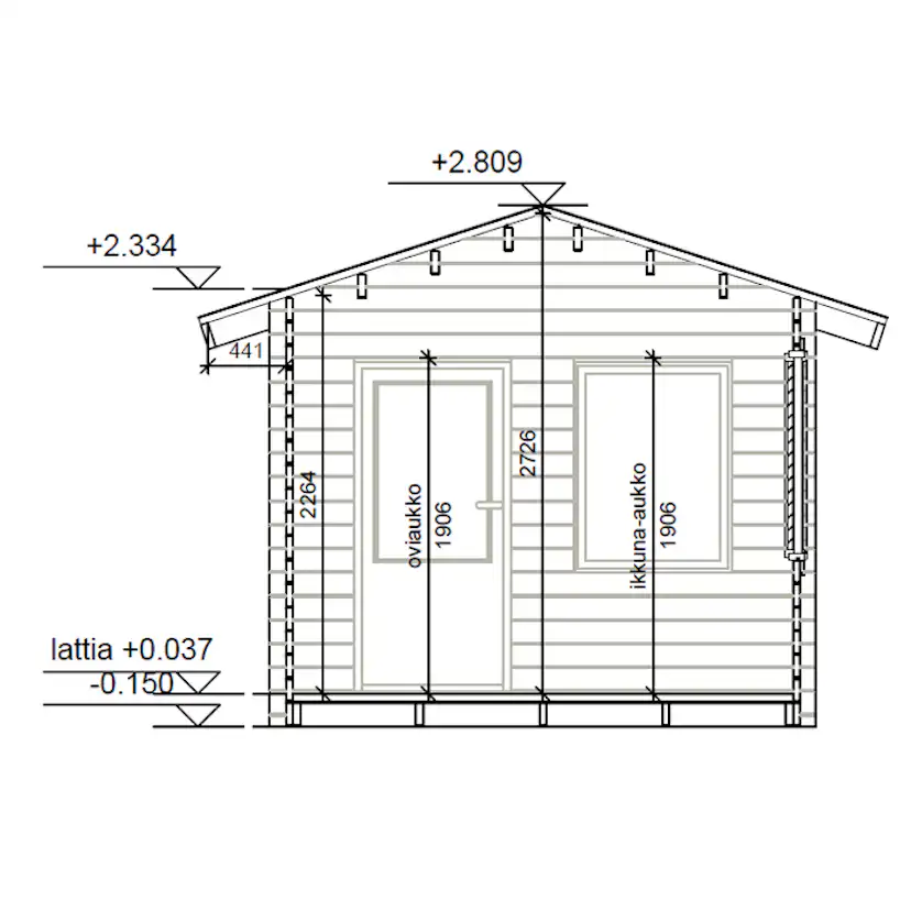 Friggebod LP Garden V-M (10m2)