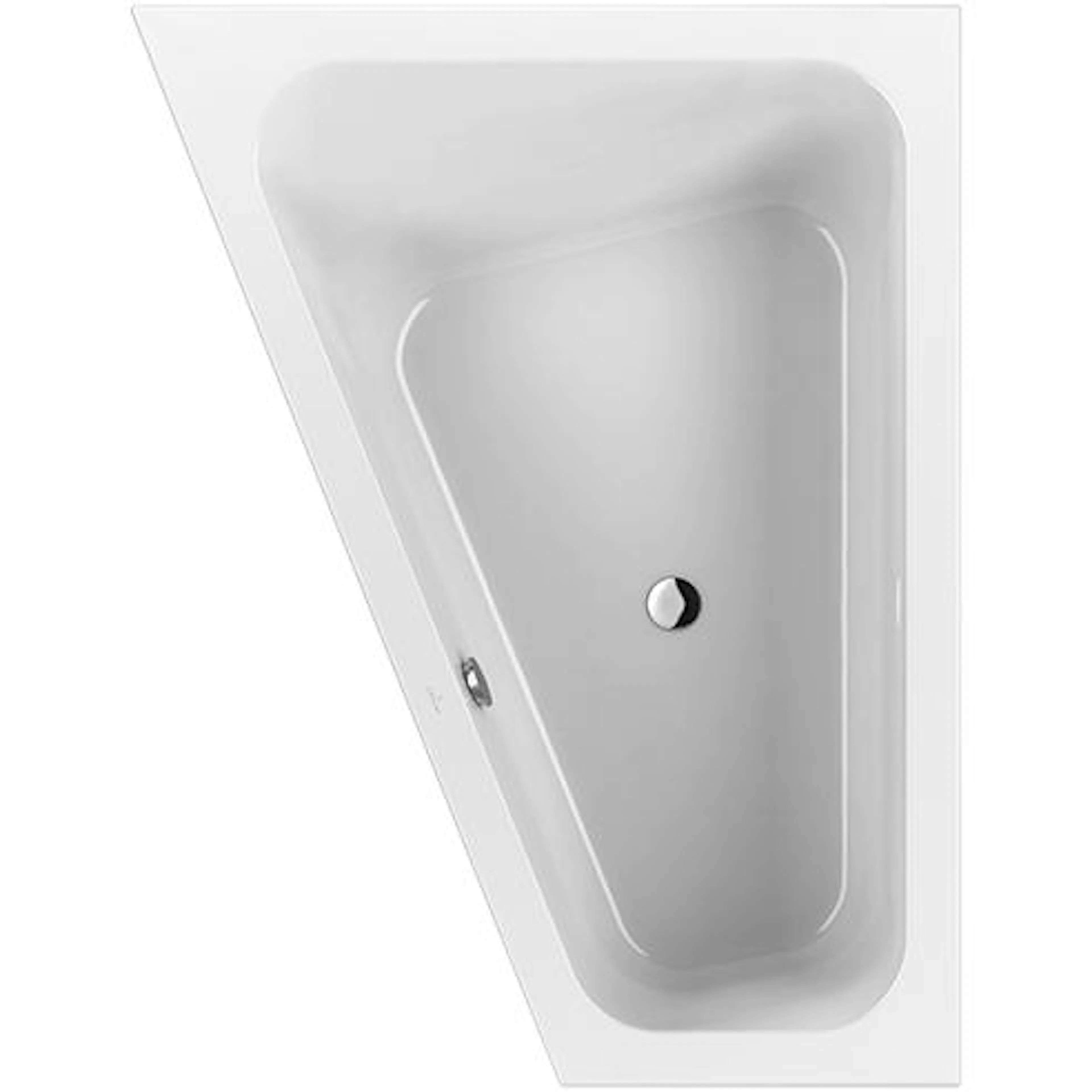 Badkar Villeroy & Boch Loop & Friends UBA175LFS9LIV-01 Vänstermodell, Kantig insida