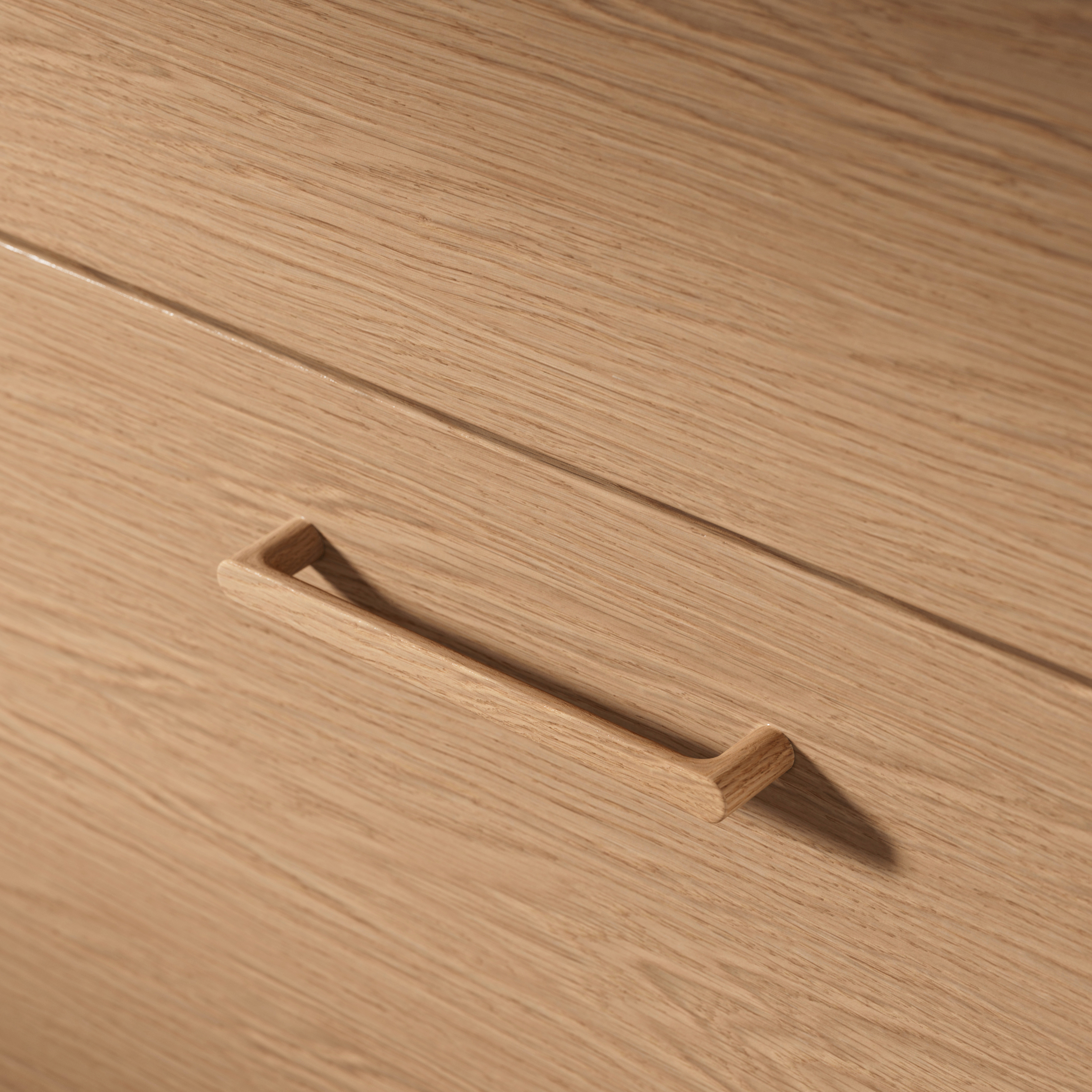 Handtag Loom, Natural Oak, 208 mm (c/c 192 mm). Natural Oak