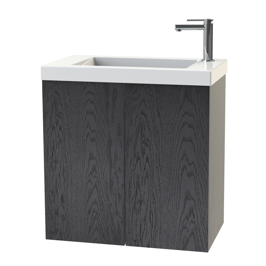 Tvättställsskåp Miller Badrum New York 60 Luckor för Heltäckande Tvättställ