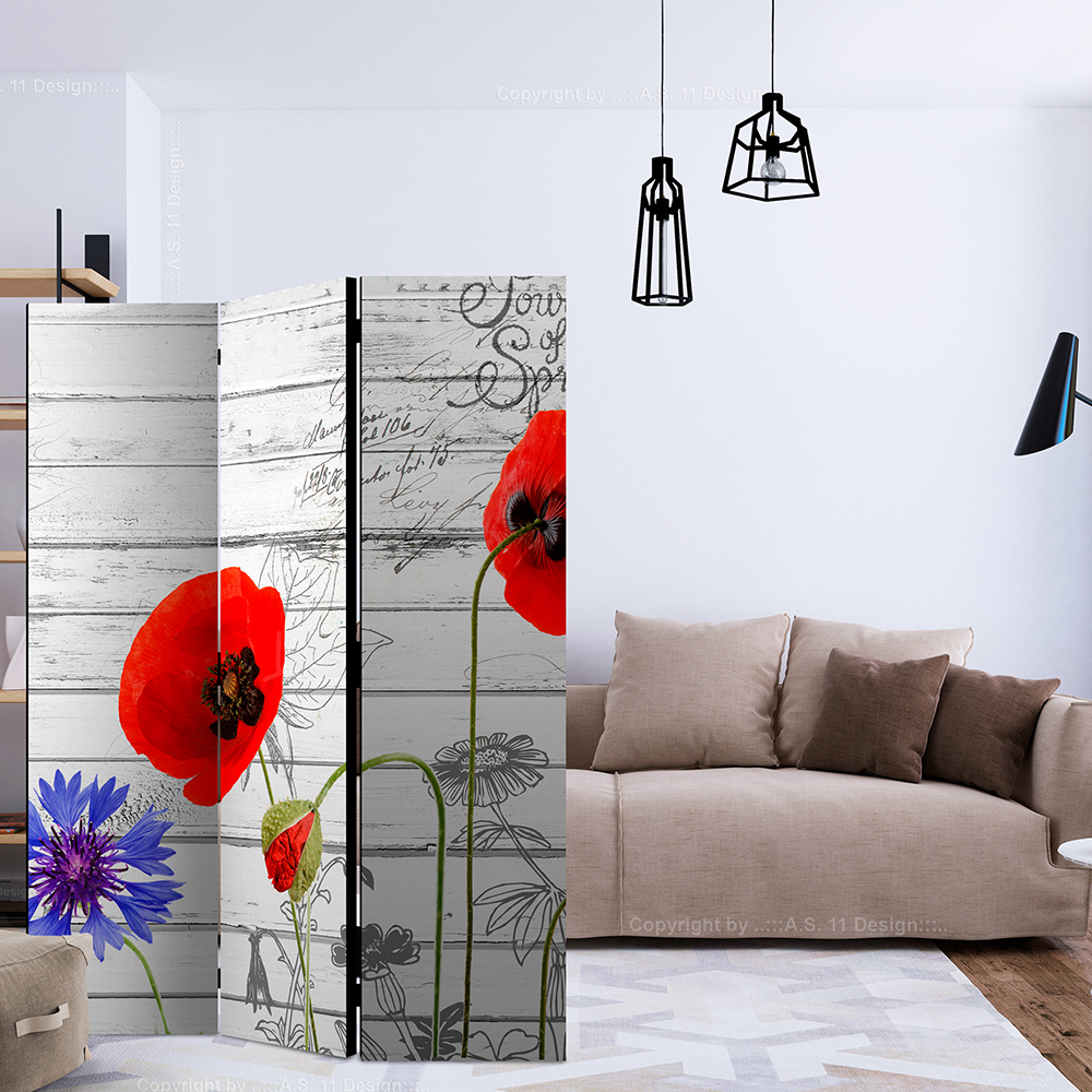 Rumsavdelare Skärmvägg Arkiio Wildflowers 135x172 cm