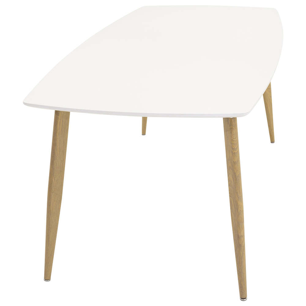Polar table Elipse - 240cm White /Oak Vit/Natur