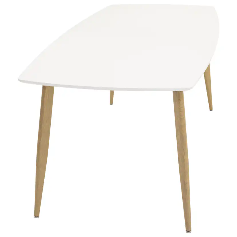 Polar table Elipse - 240cm White /Oak Vit/Natur