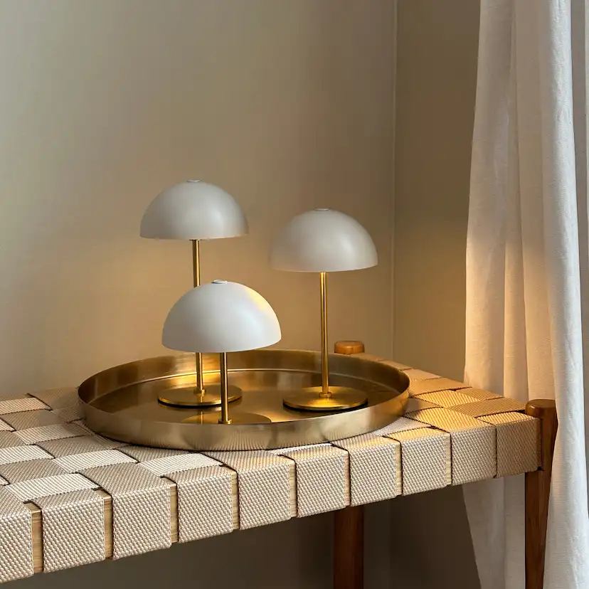 Bordslampa Dyberg Larsen Along Mini 3-pack med Bricka