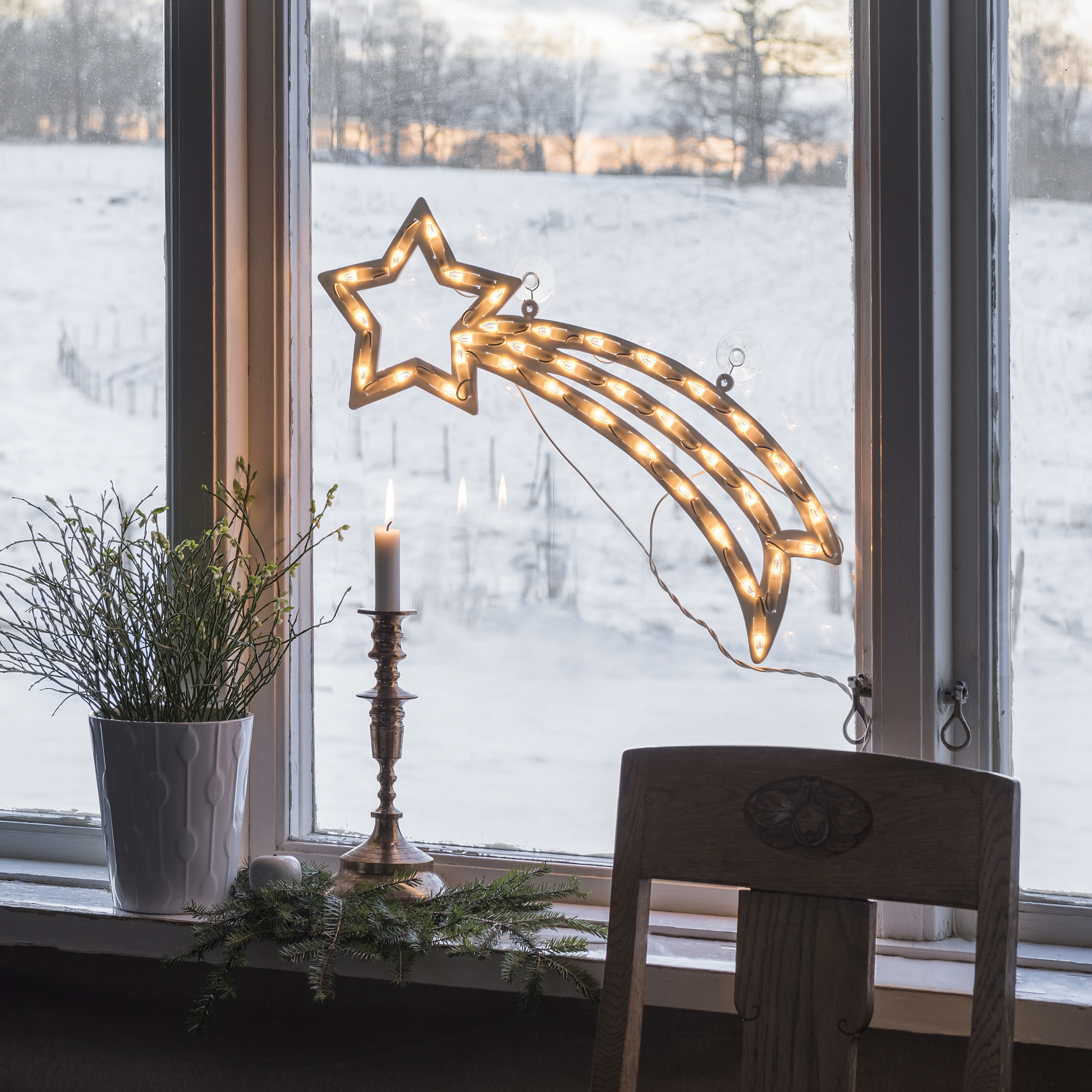 Fönstersiluett Gnosjö Konstsmide Komet LED