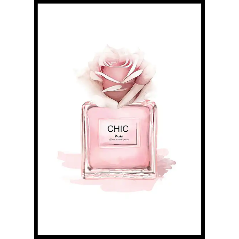 Poster Gallerix Chic Parfume Pink Rose