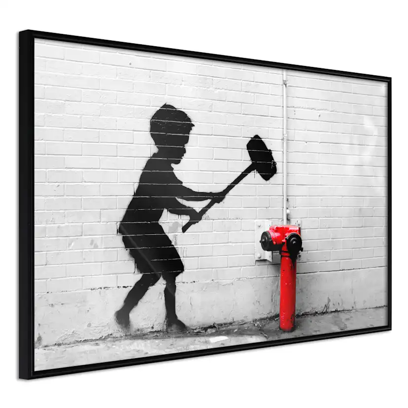 Poster Artgeist Affisch Destroy Hydrant