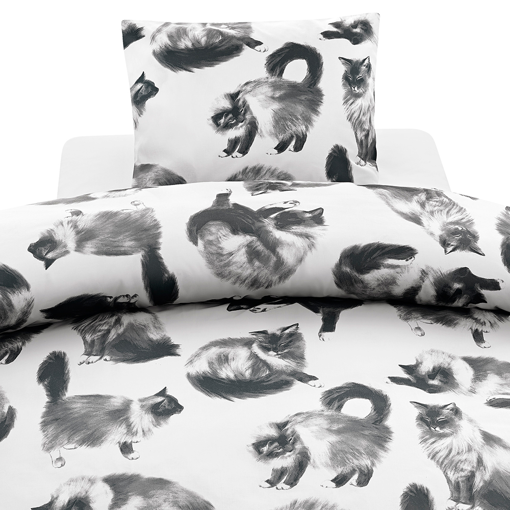 Påslakanset Borganäs of Sweden Julis Grå Enkelsäng