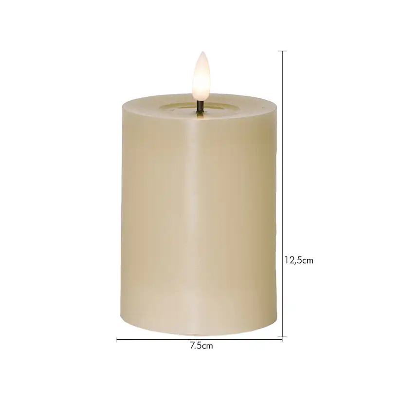 LED-Blockljus Star Trading Flamme Flow 12,5 cm