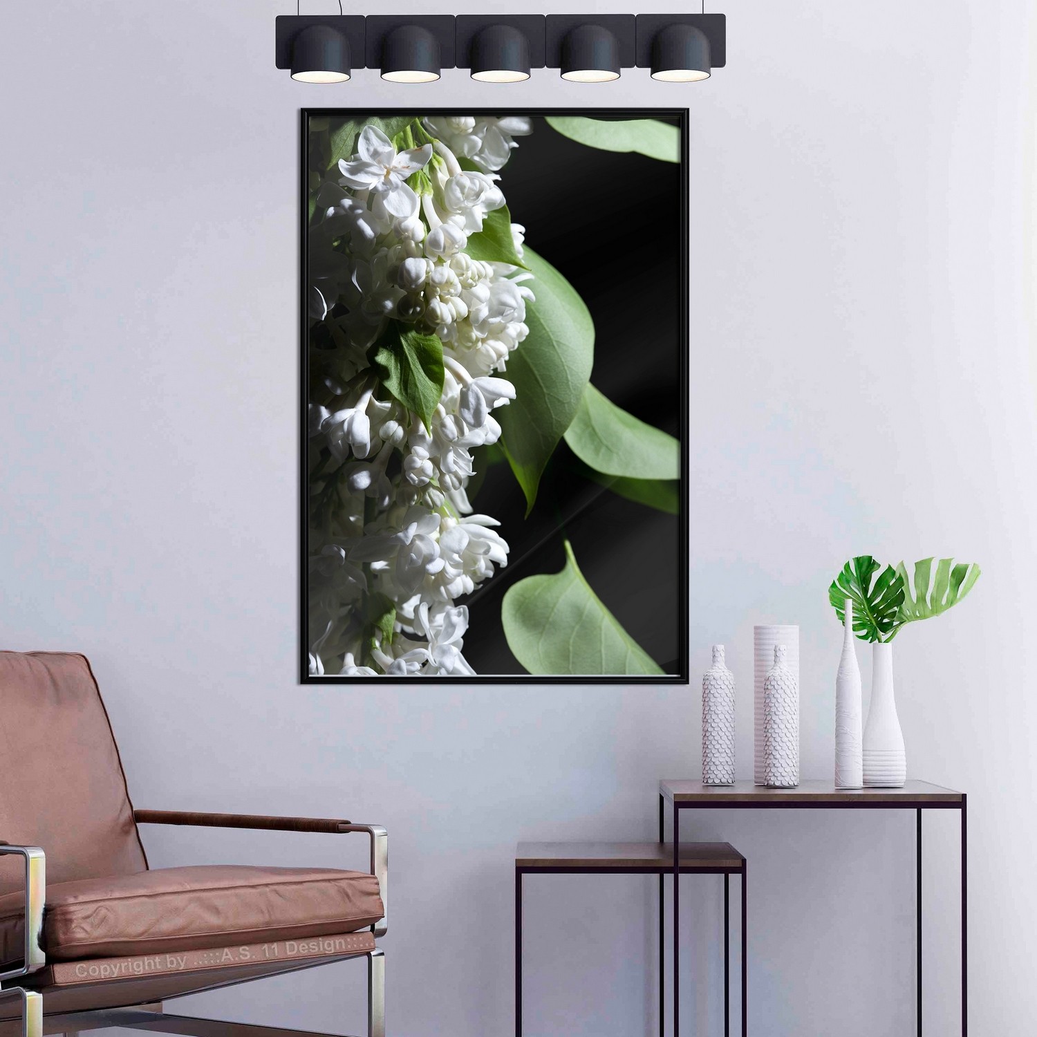 Affisch - Lilacs Detail [Poster] 40x60 Svart ram, 40x60 cm
