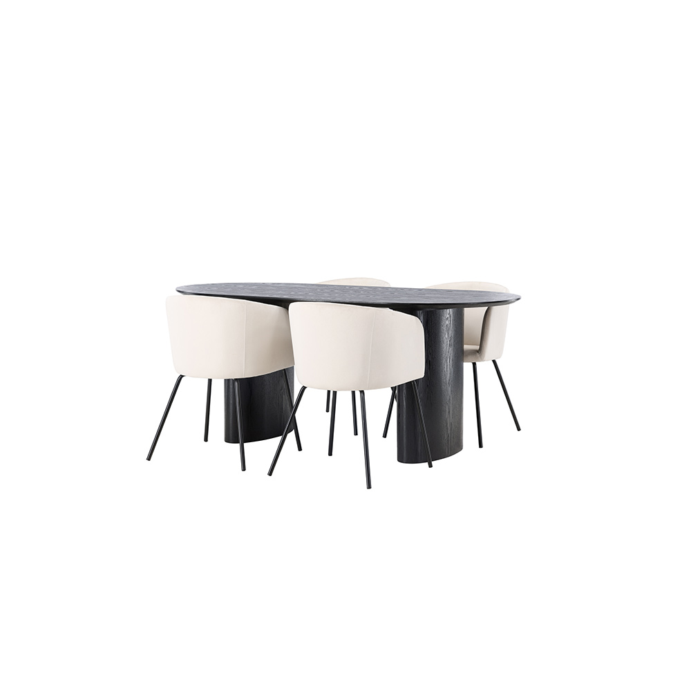 Matgrupp Venture Home Isolde med 4 st Berit stolar