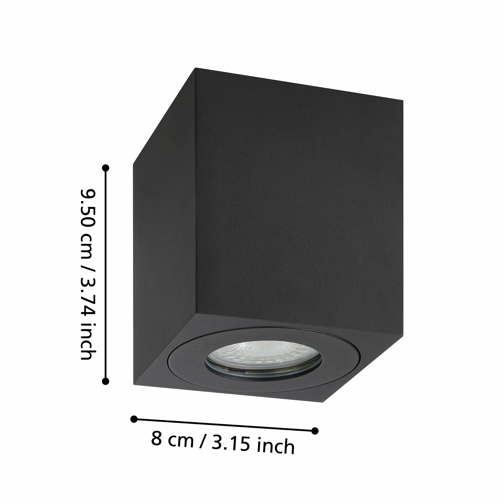 Taklampa Utebelysning Eglo Torrecola 80x80 mm