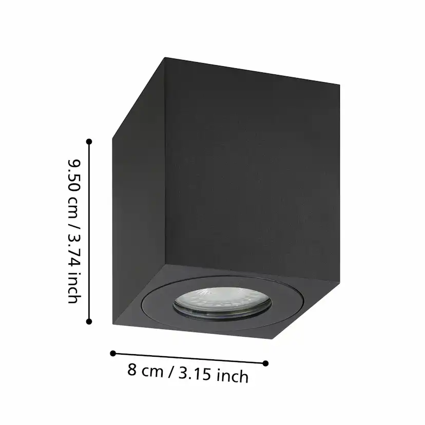 Taklampa Utebelysning Eglo Torrecola 80x80 mm