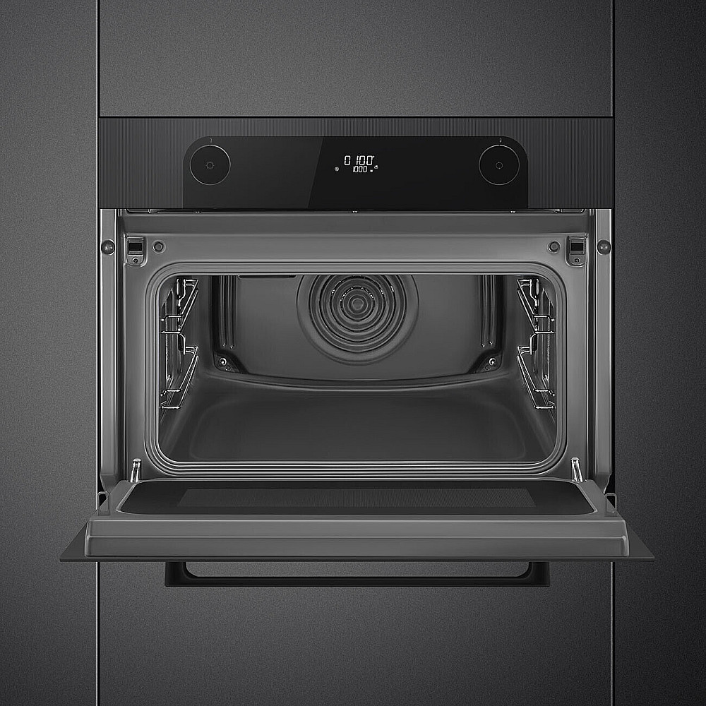Kombiugn Smeg SO4201M1BI med Mikrofunktion Svart 45 cm