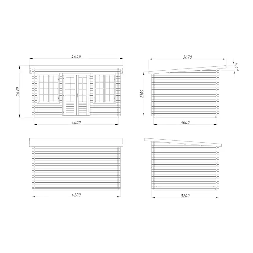 Stuga Palmako Lisa 11,5 m2