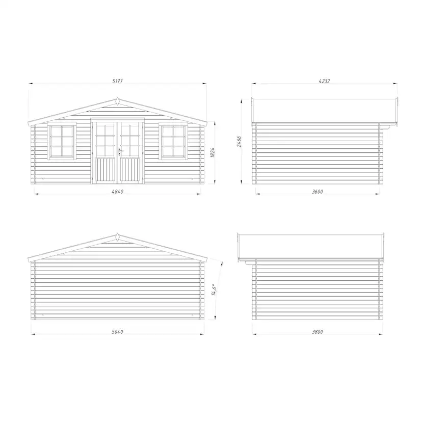 Stuga Palmako Klara 17,4 m2