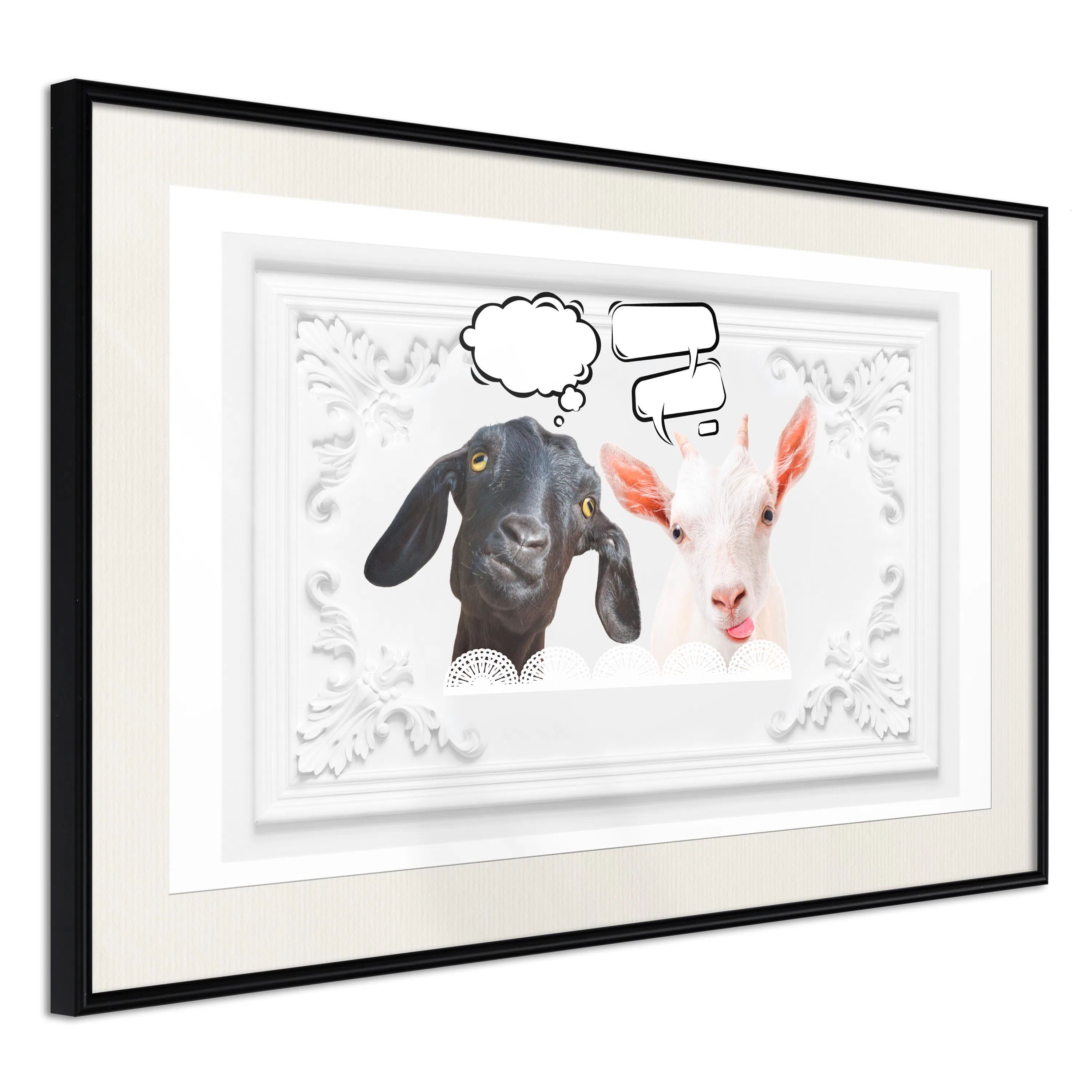 Poster Artgeist Affisch Funny Goats