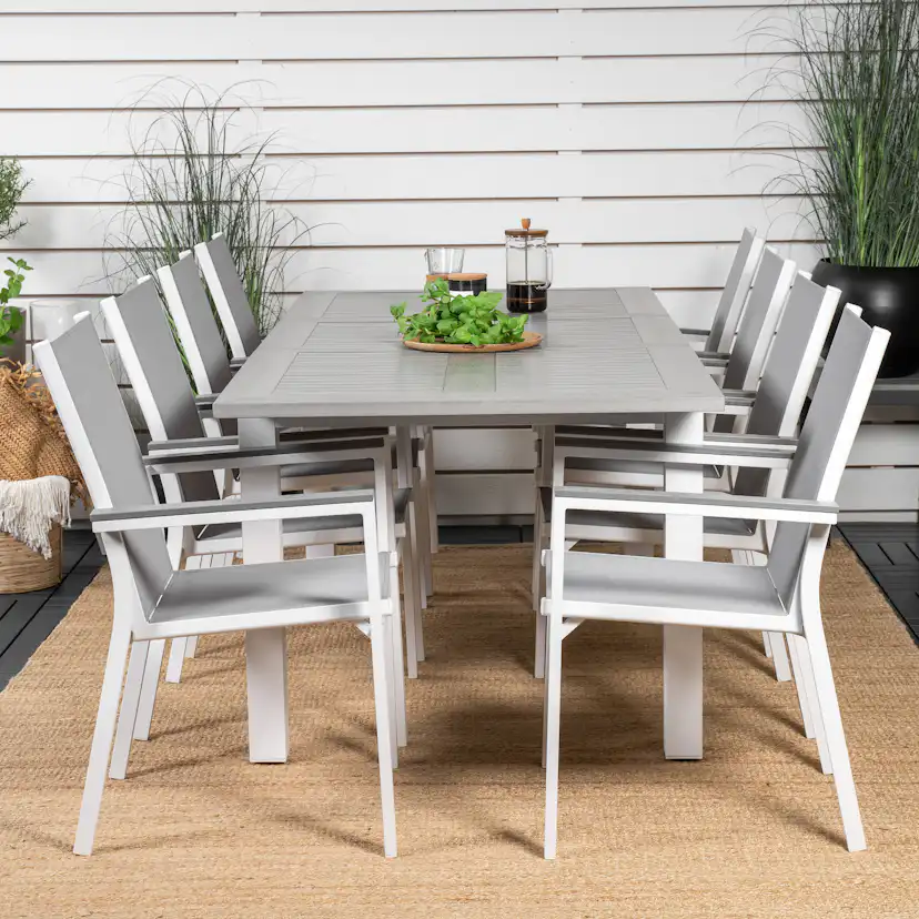 Matgrupp Venture Home Aleyna 160/240 med 8 Pincy Stolar