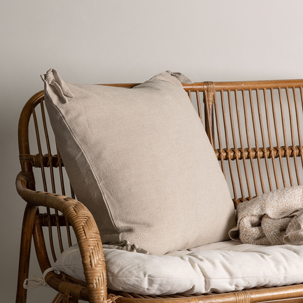 Nora Cushion Cover Linen Viscouse - Beige Beige